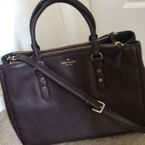 Large kate spade maroon bag like brand new